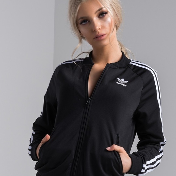 adidas trefoil jacket womens